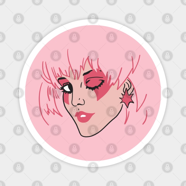 Jem and The Holograms - Jem Portrait Star Magnet by maddude